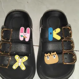 Sandal Selop Anak Perempuan Sandal Daily Anti Slip Aksesoris Huruf Hewan Sendal Anak Cewek Bahan Karet EVA Rubber Ukuran 24-35 H2510K-1 H2510T-1