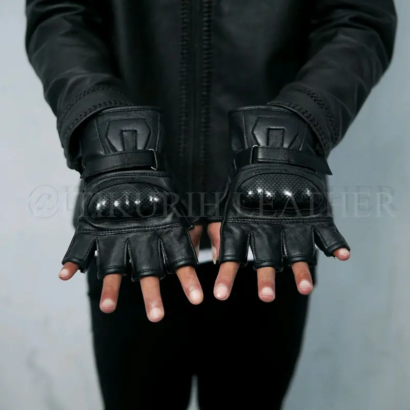 LA Sarung tangan Batok Model U Saruntangan Raccing Kulit Asli 2