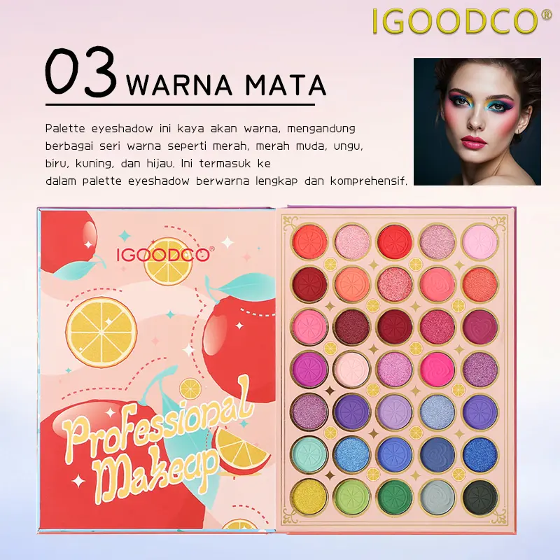 IGOODCO New 82 Color Eye Shadow Book Shimmer Matte Shimmering Powder Sequins Three Layers Makeup Palette Stage Makeup Palette 4