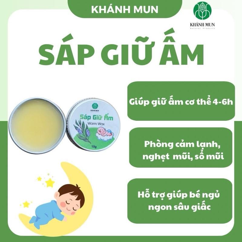 SÁP GIỮ ẤM CHO BÉ, MẸ BẦU TINH DẦU GỪNG SẺ, TRÀM GIÓ