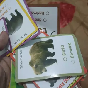 Flashcard Mainan Edukasi Anak Hijaiyah Huruf Angka Hewan / Kartu Belajar Pintar Membaca Toys