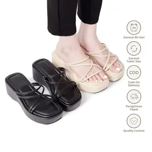 WINOD Daisy Platform Sandal Wedges Hak Tinggi 7cm Wanita Daily