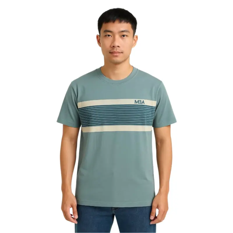 MBA MY BLANK APPAREL Kaos Distro Salur Pria Original 100% Cotton 24s Adem & Nyaman Unisex Warna Keren Kekinian Casual Combed Motif Simple Garis Polo Kain Katun 4