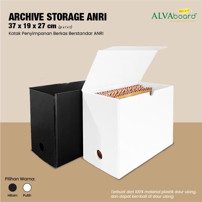 Kardus Dokumen Arsip ALVAboard Box Standar BI Ukuran 37x19x27 cm (P x L x T) 0