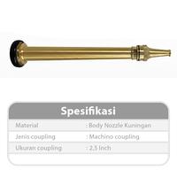 Gambar Jet Nozzle Kuningan Machino Tonata Ukuran 2.5 Inch / Nozzle Semprotan Air Hydrant / Kepala Semprot Pemadam Kebakaran / Jet Nozzle Brass Machino 2.5" / Aksesoris Instalasi Fire Hydrant System / Peralatan Pemadam dari Tonata Indonesia Kab. Tangerang 2 Tokopedia