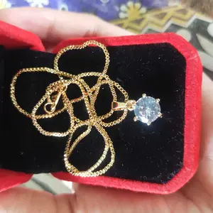 PROMO….. SET PERHIASAN MATA SATU MEWAH LAPIS EMAS 24k