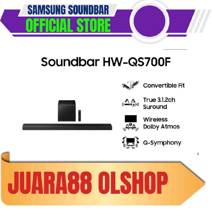 Gambar SAMSUNG SOUNDBAR HW-QS700F 3.1.2ch wireless DOLBY ATMOS HWQS700F / HW-QS700 / HW QS700F dari Juara88 olshop Kota Bekasi Tokopedia