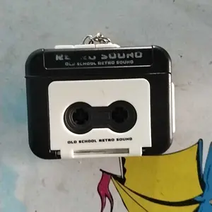 Gantungan Kunci Rekaman Suara Retro/ Mini Voice Recorder Keychain/Gantungan kunci rekam lagu unik | tape recorder Mini