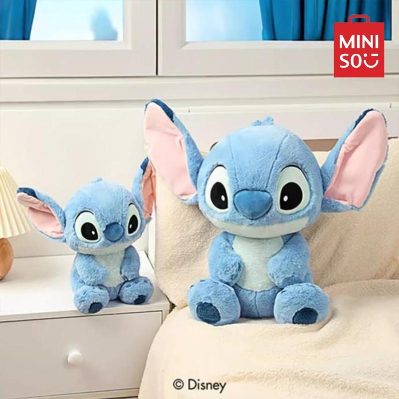 Bộ Sưu Tập Stitch, MINISO & Disney, Mô Hình Ngồi, Búp Bê Nhồi Bông Stitch, 26cm / 40cm, Quà Tặng Lý Tưởng, Thích Hợp Làm Quà Sinh Nhật, Quà Tặng Mùa Hè, Quà Tặng Lặp Lại, Đồ Trang Trí Phòng Ngủ, Sofa