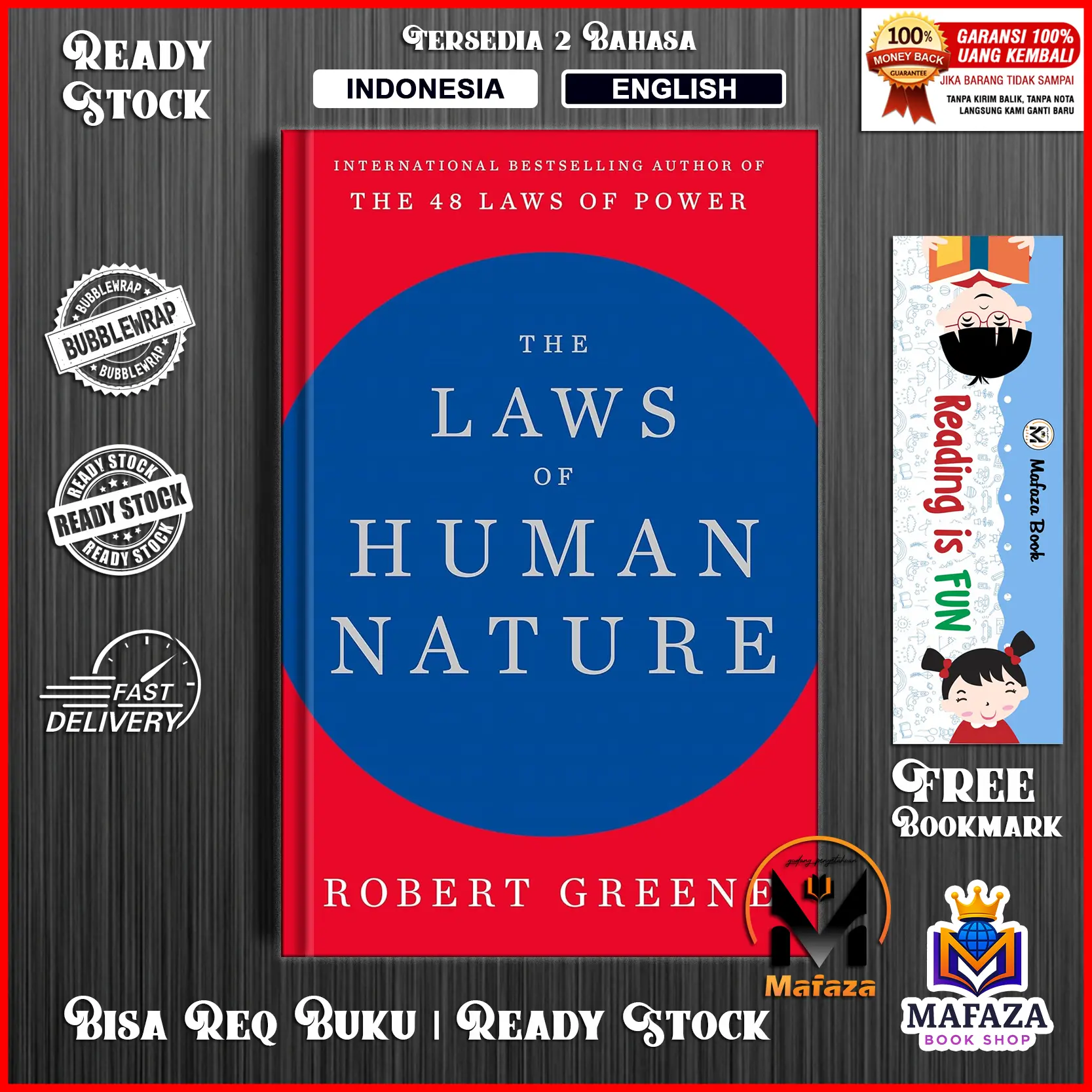 The Laws of Human Nature by Robert Greene (English/Indonesia)