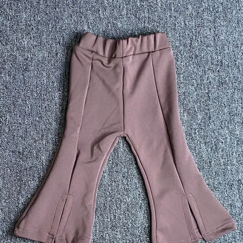 Celana Legging Cutbray Anak Perempuan BELAH DEPAN Bahan Scuba Polos Korean Fashion Model Terbaru - Ukuran S - Ukuran M - Ukuran L 1