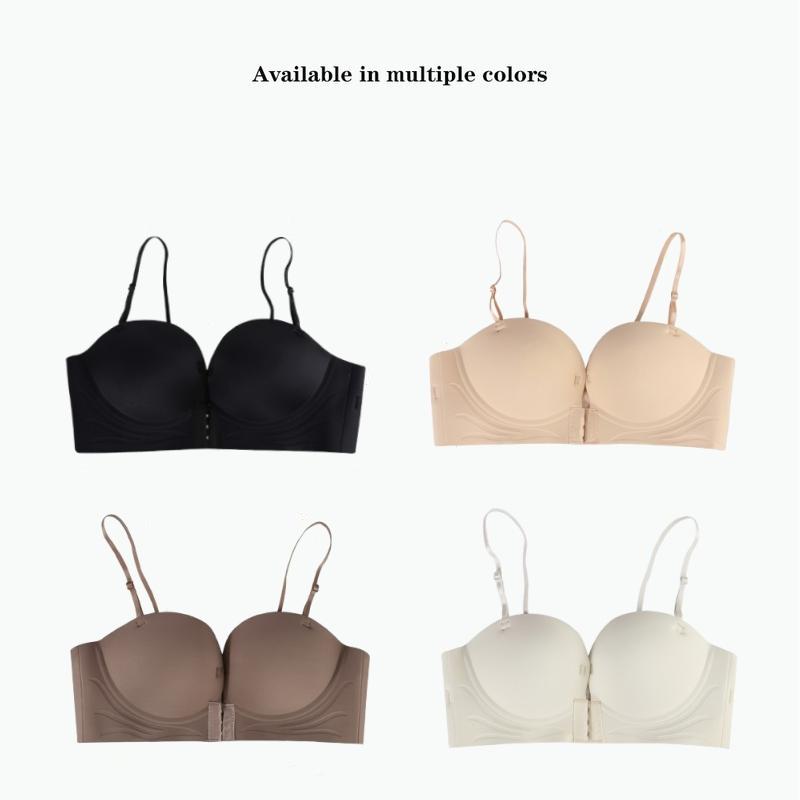 【COD Áo Ngực Khóa Trước Không Đường May, Dây Đeo Vai Có Thể Tháo Rời Hai Cách Mặc Áo Ngực, Không Có Vòng Thép, Chun, Thoải Mái Và Thoáng Khí, Mềm Mại Và Định Hình Cơ Thể, Chống Trượt, Đồ Lót Nữ Voi Bra Women Bra Voi