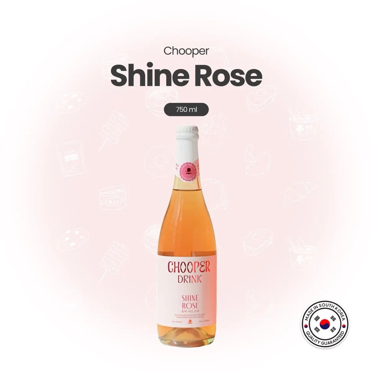 Chooper Shine Rose Wine (Non-alcoholic wine) (750ml)