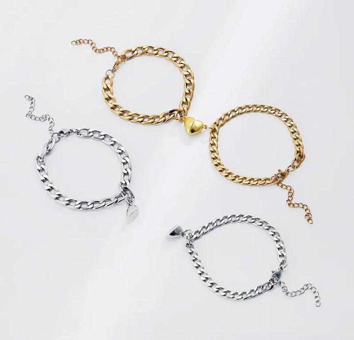 Product Introduction of Bracelets Titanium Sisik Naga Couple Tahan Karat Terlaris dengan Magnet Desain Gelang 3