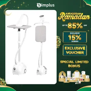 【RAMADAN SUPER DEALS】Simplus Setrika Uap Gantung, Setrika Berdiri Datar Gantung 2 in 1, Kapasitas Besar tangki air 1.8L GTJH014