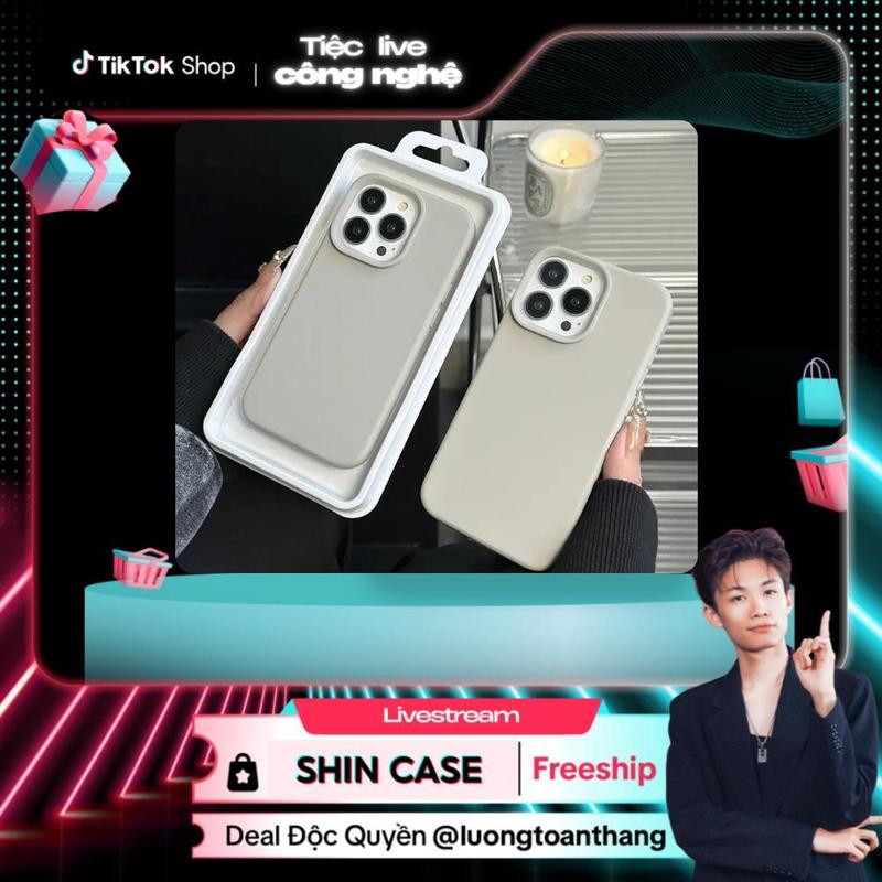[Shin Case X Luongtoanthang712] Ốp Lưng iPhone Chống Bẩn Lót Nhung Chống Sốc, Cao Cấp, Bảo Vệ Camera - iP 6/6s/7/8/Plus/X/XS/XR/11/12/13/14/15/16/17Pro/Max/Mini