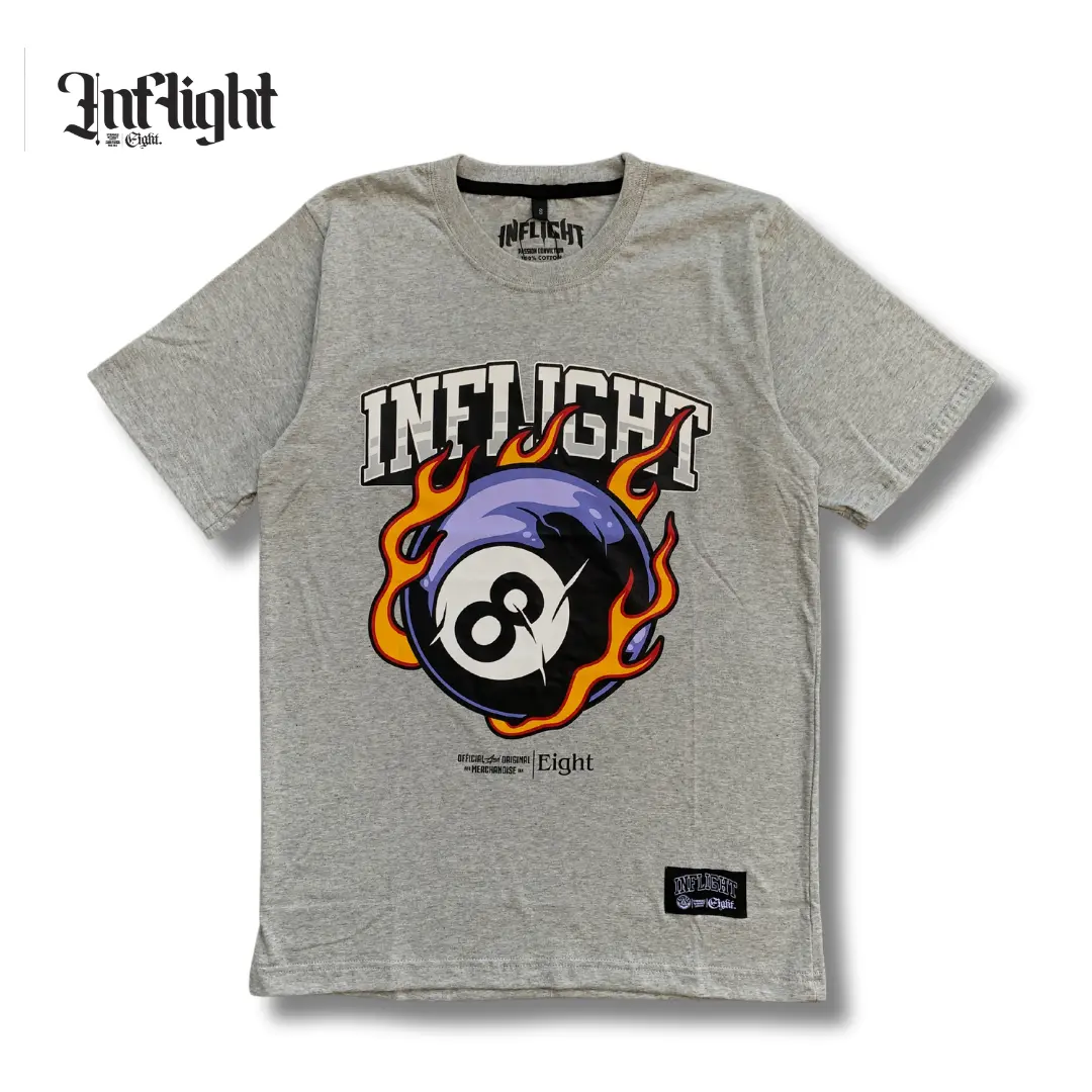 Inflight T-Shirt Grey Fireball (Kaos Pria)