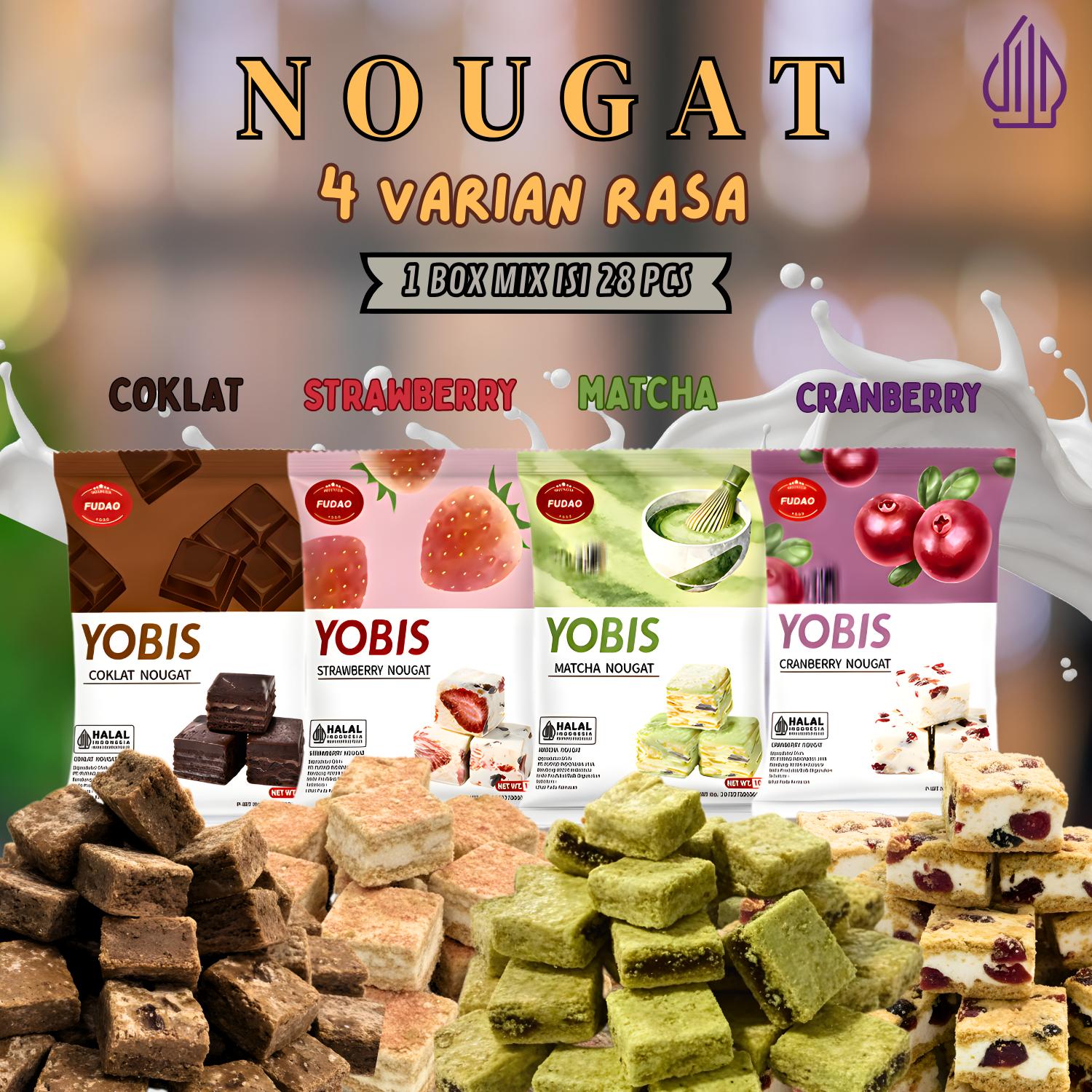 COD (Halal) Buah Nougat Crisp ukuran besar/28pcs Nougat Crisp/Stawberry/Matcha/Coklat/Cranberry/camilan/promo murah/buah kering/biskuit/camilan renyah dan lembut/snack premium halal/hadiah COD (Halal) Buah Nougat Crisp ukuran besar/28pcs Nougat Crisp/Stawberry/Matcha/Coklat/Cranberry/camilan/promo murah/buah kering/biskuit/camilan renyah dan lembut/snack premium halal/hadiah