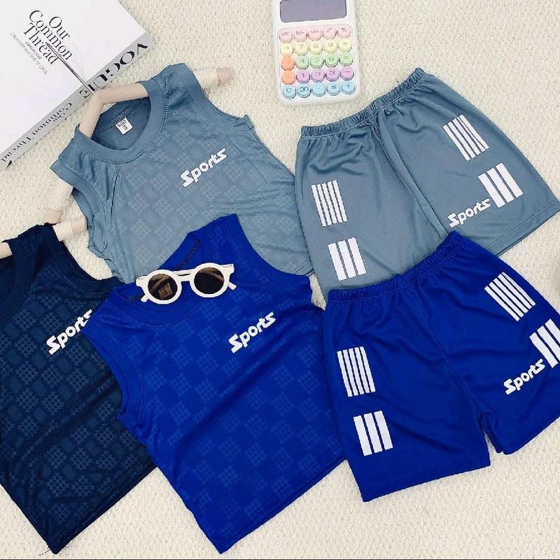 combo 3 bộ 3 màu như ảnh đồ bộ bé trai mùa hè bộ thể thao 3 lỗ bé trai 6_35kg chất thun lạnh dập vân