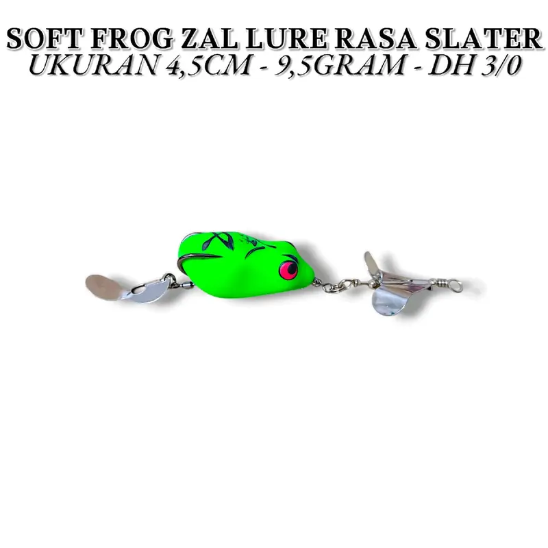 SOFT FROG BERISIK ZAL LURE SUARA SLATER UKURAN 4,5CM. 9,5GRAM., SOFT FROG SUARA JAWS, SOFT FROG RASA JAWS, UMPAN CASTING GABUS DAN TOMAN 3