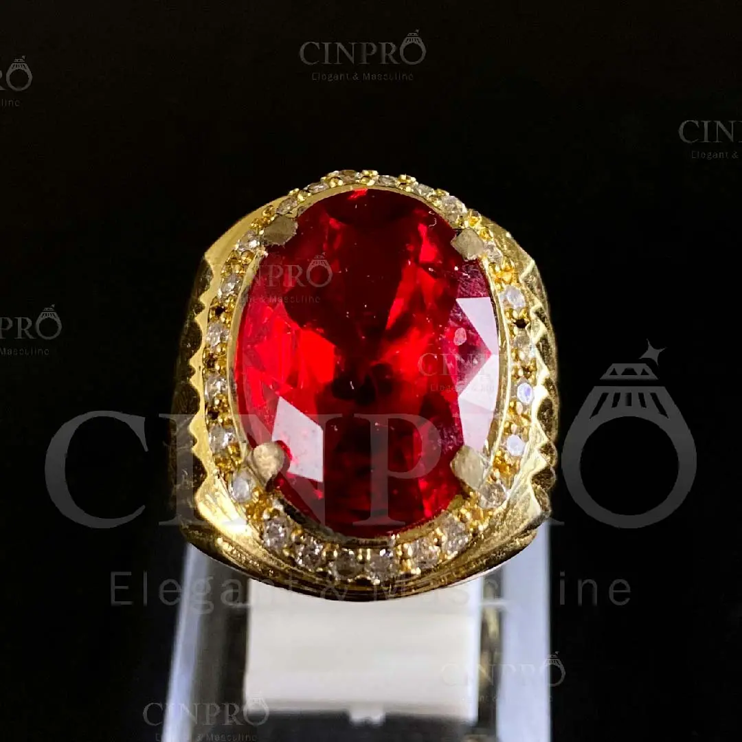 [CINPRO] CINCIN BATU PERMATA AKIK MERAH + GRATIS BOX
