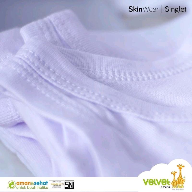 Kaos singlet velvet junior Baby Girls Boys Bayi Katun 4