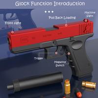 Jual [LOGU] Mainan Anak Tembak-Tembakan Glock, Mainan Pistol Plastik ...