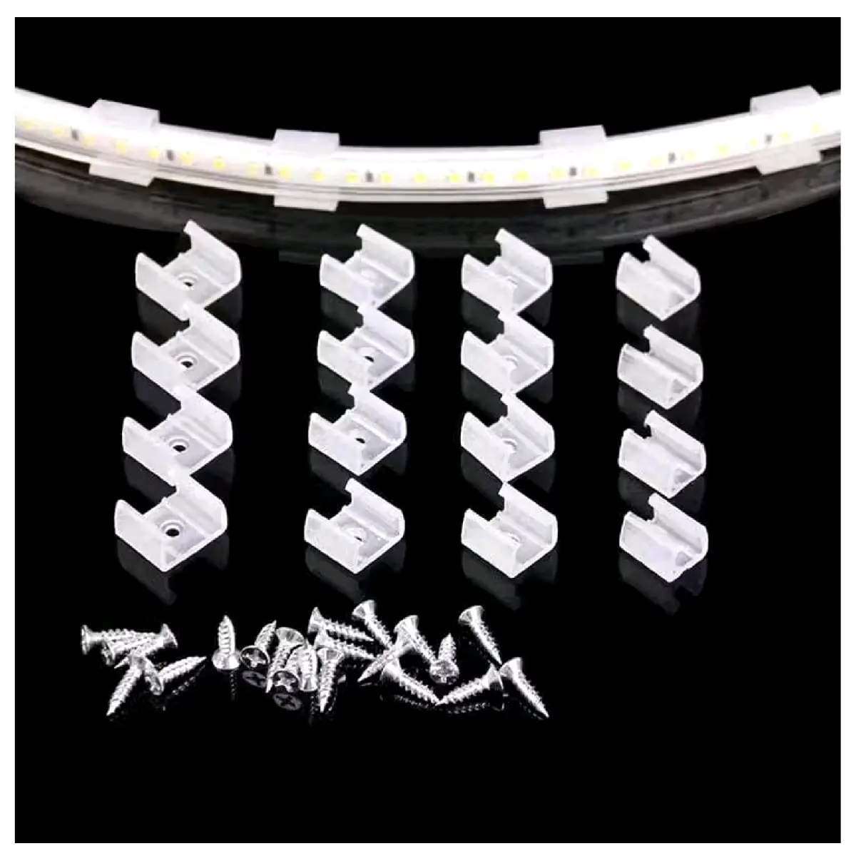 Klem dan skrup led stip neon flex 220v/12v