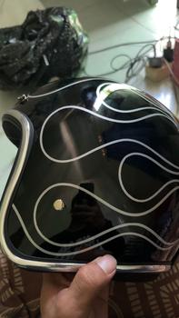 Product Review of Helm Bogo Custom Putih Hitam api from a**a 0