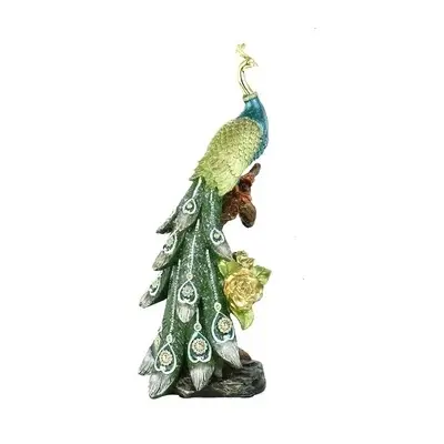 Patung Merak Mini Fused EIAYO Miniatur patung mini warna kuning 1
