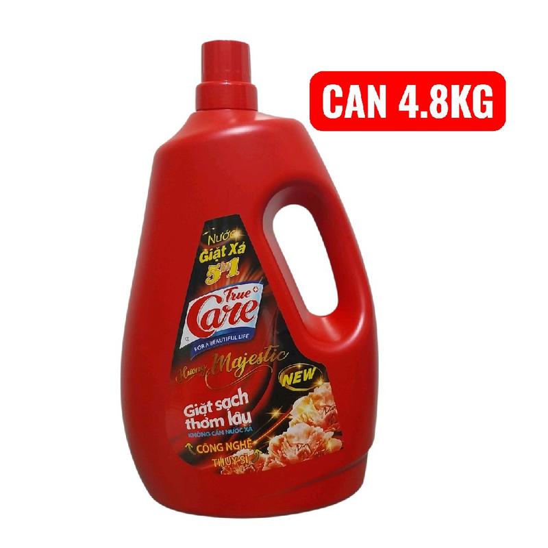   Tặng gói xả vải  Bình 4.8kg nước giặt xả 5in1 True Care giặt sạch thơm lâu không cần dùng nước xả hương thơm sang trọng và quý phái. Nước giặt quần áo thơm. Làm Sạch 