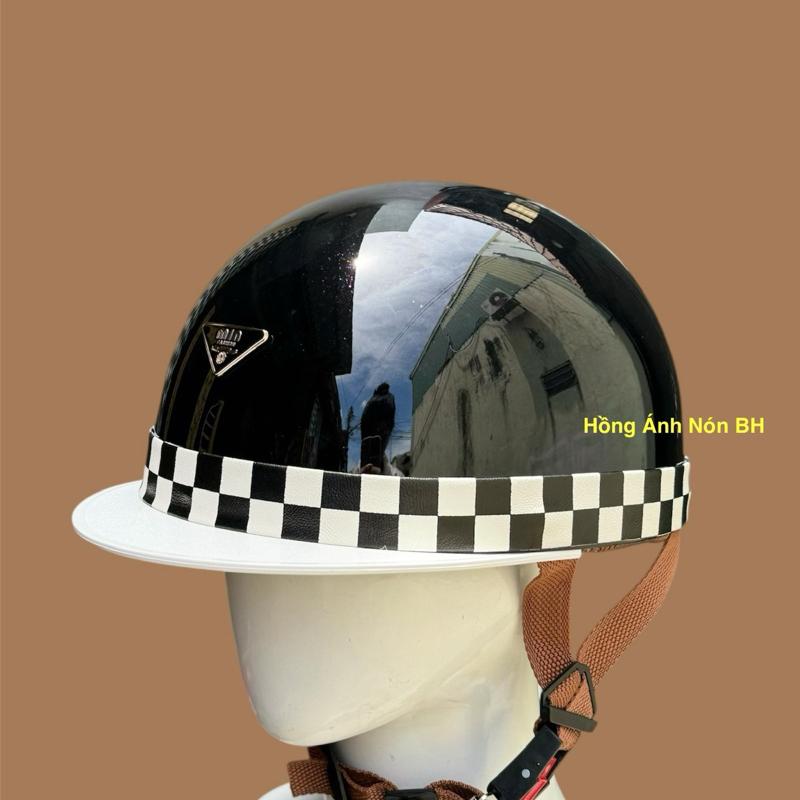 Mũ bảo hiểm nửa đầu Bosozoku Japan Style nửa đầu vintage - Nón bảo hiểm moto Vintage 1/2 đầu phong cách Nhật Bản Phù Hợp Nam Và Nữ