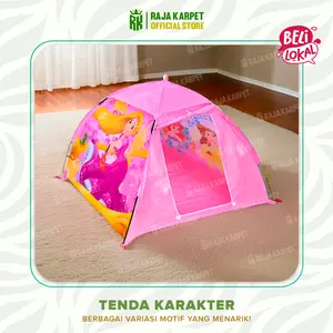 RAJA - Mainan Tenda Karakter / Rumah Bermain Maianan Tenda Camping Cowok Cewek (ZP9)