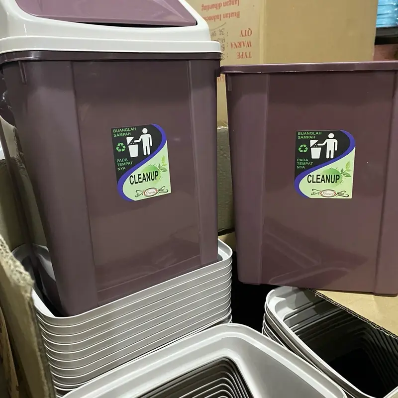 TEMPAT SAMPAH MOCA 5L warna coklat Buka Tutup 3