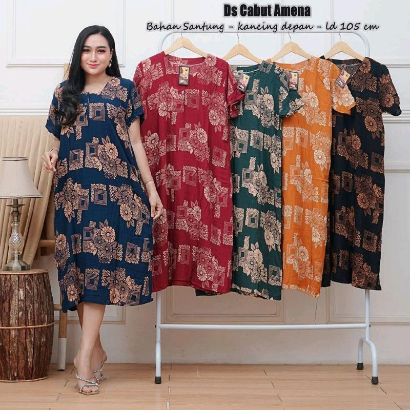 daster cabut bahan santung/ rayon | ld 105 cm 2