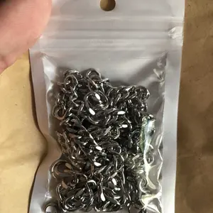 PROMO SPESIAL SATU SET GELANG DAN KALUNG RANTAI JALIN TITANIUM LAKI-LAKI DAN PEREMPUAN ANTIKARAT DAN ANTI PUDAR Aksesoris Kulit Pria Silver Wanita