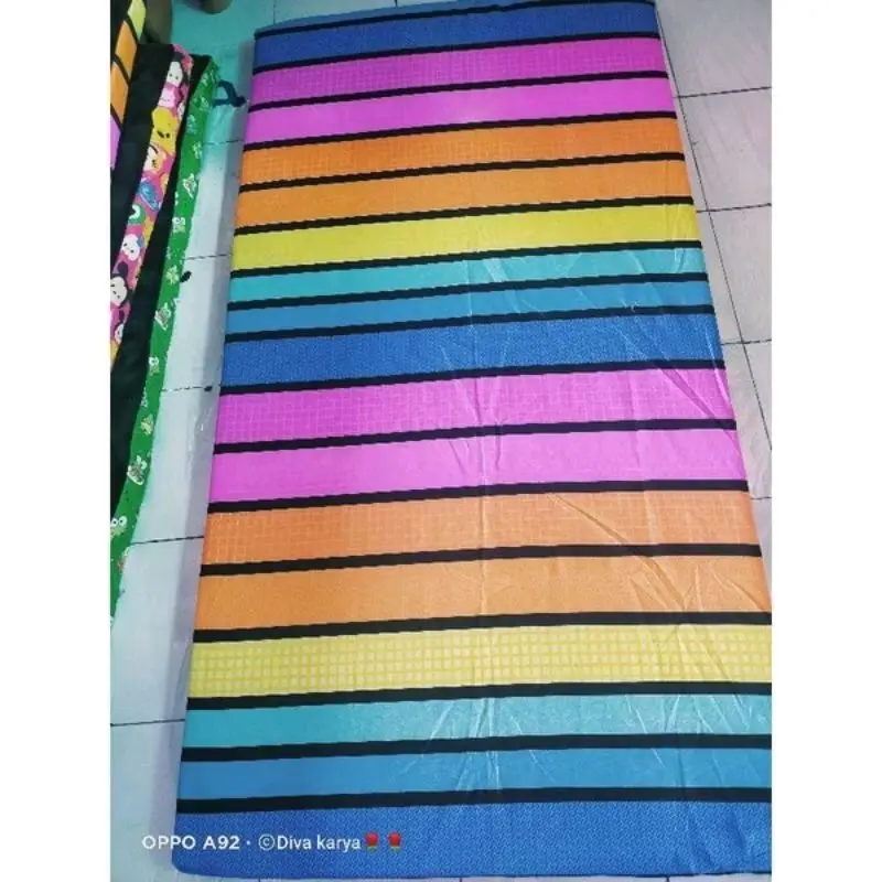 Kasur Lipat Ukuran 170x70 dengan Ketebalan 5cm (COD) Dakron Katun Kain mudah di cuci