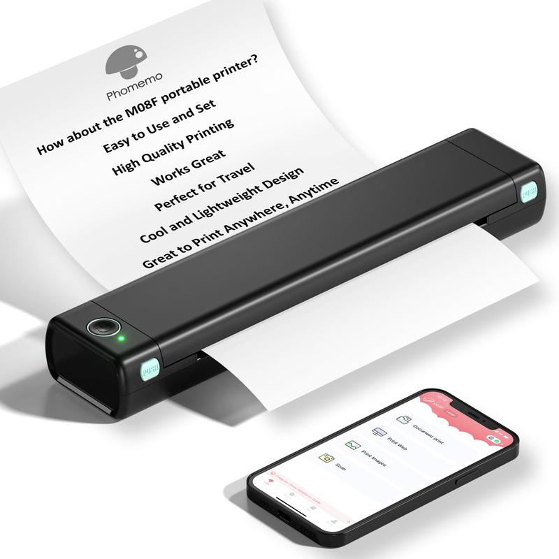 Phomemo M08F A4 paper thermal printer Portable Printer for Travel ...