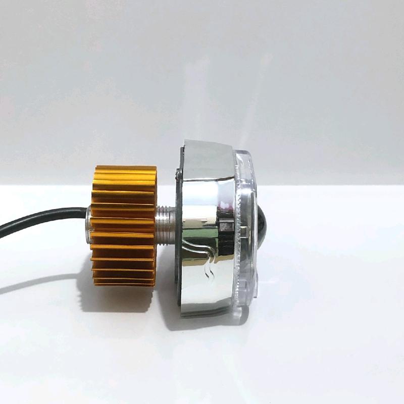 Projie Biled Cut Off mini 2.5 INC D2 D3 Jauh Dekat putih kuning universal motor 3