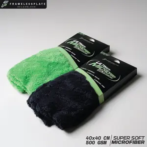 Ultimate Microfiber Super Soft 500 gsm | Framelessplate - Microfiber Lap Pengering Motor & Mobil Ukuran 40x40cm