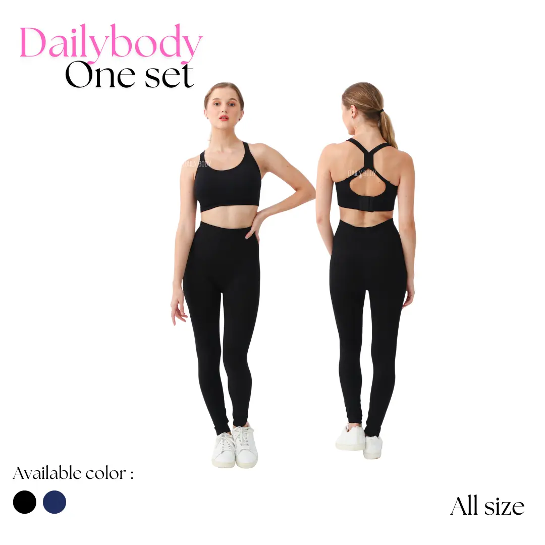 DAILYBODY| One Set outfit |Baju olahraga Wanita pakaian sport Baju