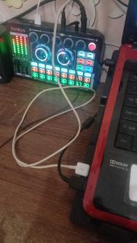 Product Review of Bonkyo F999 sound card + Headphone Berkabel dengan pemantauan peralatan audio set lengkap mikrofon sound card TIKTOK bernyanyi ponsel mixer khusus rekaman lagu K profesional[COD] from c**y 1