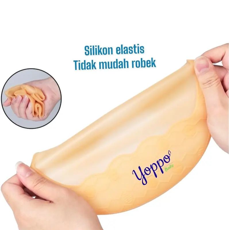 Silicone Light Bib Celemek Silikon Bayi Slabber Bayi MPASI Bib Silicon Baby / Premium Baby Silicone 2