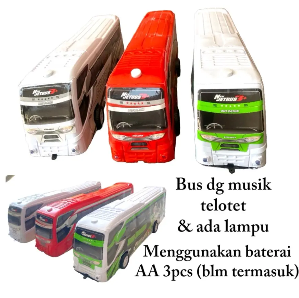 Mainan Anak-Anak Bus Basuri Telolet Lampu dan Musik - Toys