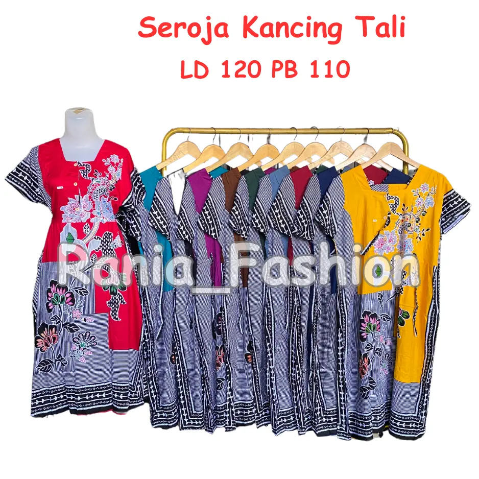 Daster Rania Fashion motif  DT4 KANCING TALI SEROJA Viral Terbaru