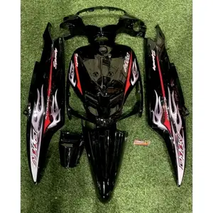 Full set halus body mio sporty hitam + stiker Motor Motorcycle