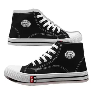 Sepatu sekolah Tali N&B TANPA DUS hitam putih Sz 32-40 termurah sd-smp Anak Fashion