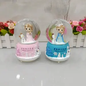 Snowball / Pajangan Bola Kaca Music Box Salju + Lampu Frozen
