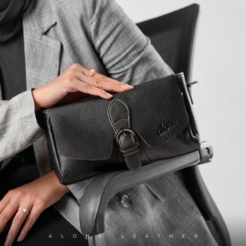 Alona Leather Tas Selempang Bahu Wanita Kulit Sapi asli Charlotte Bag 6