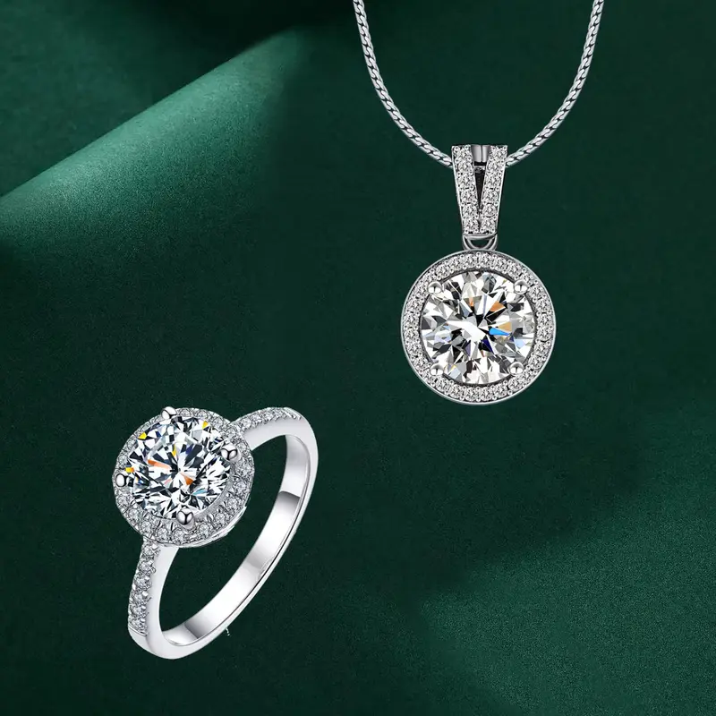 Pilihan Paket 2 Item free box Jewelery Paket Anting couple Elegan Cantik kombo 1 gram karat Carat Yang Elegan wanita Couple wedding Couple Pasangan Cowo Pria High Quality Grade VVS1 5A Store  Anti Karat Luntur Berubah Garansi 1 Tahun COD 03 7